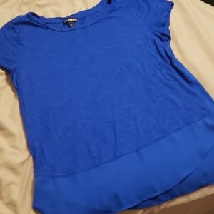 Express blue dress shirt